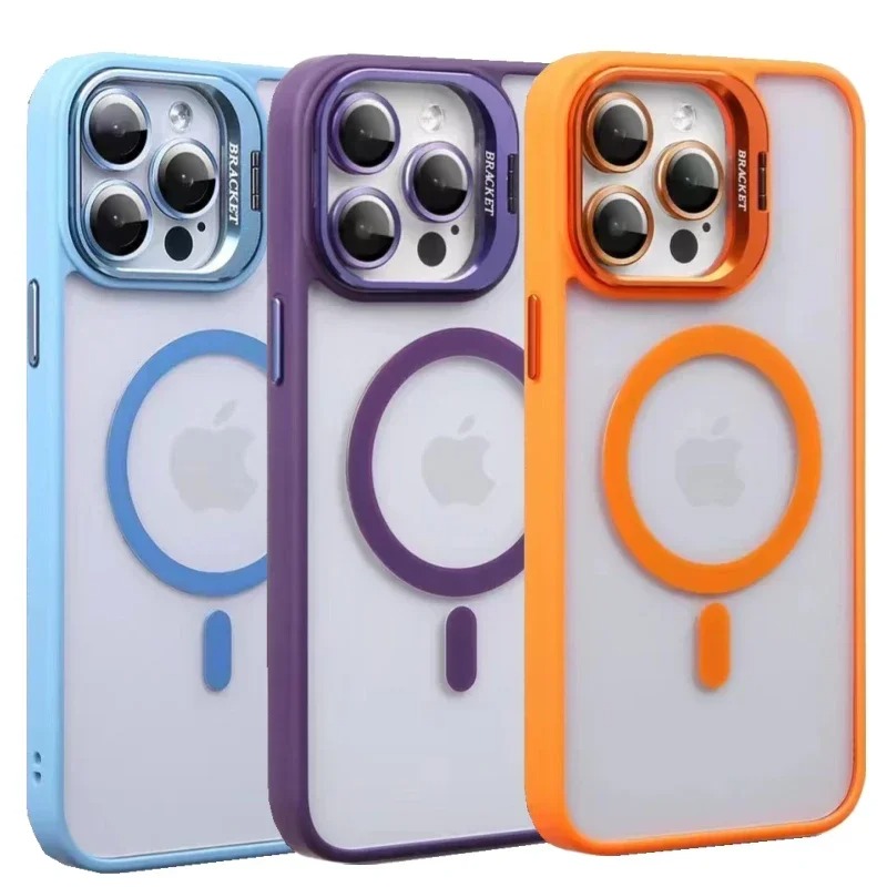 Magnetic Charging Stand - ファッションリングスタンドケース Magsafe対応 iPhone 18 17 16