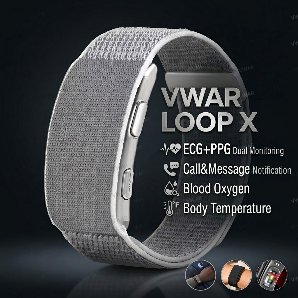 VWAR ループ X ECG スマートブレスレット心拍数血圧 - Smartwatch X のレビューと価格
