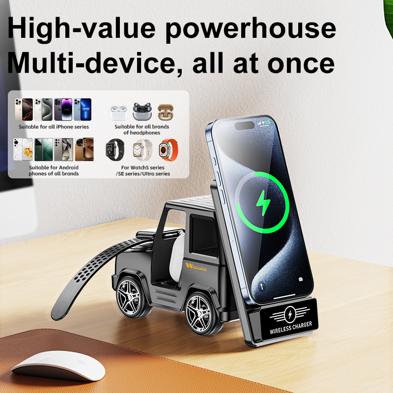 多機能ワイヤレス充電器 3-in-1 iPhone16-11 - Smartwatch X のレビューと価格