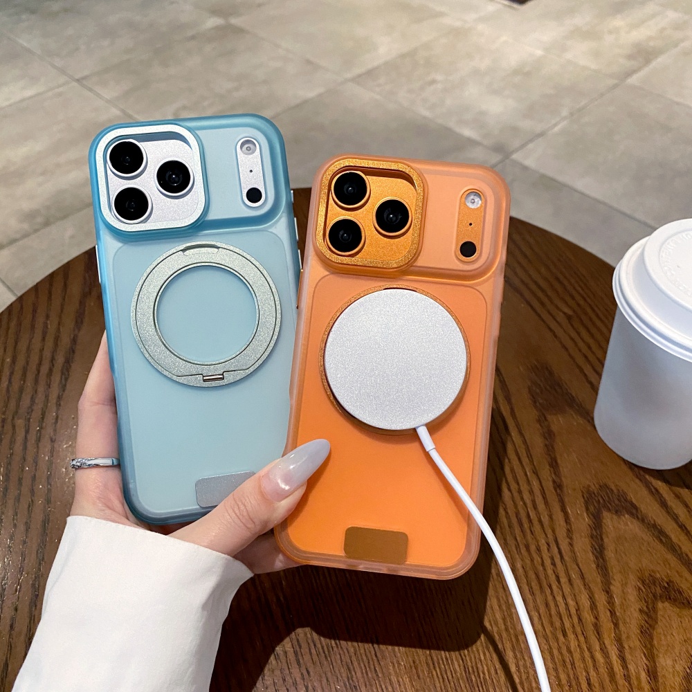 360度マグネットスタンド付きスマホケース、つや消しマット仕 - Magnetic Charging Stand のレビューと価格