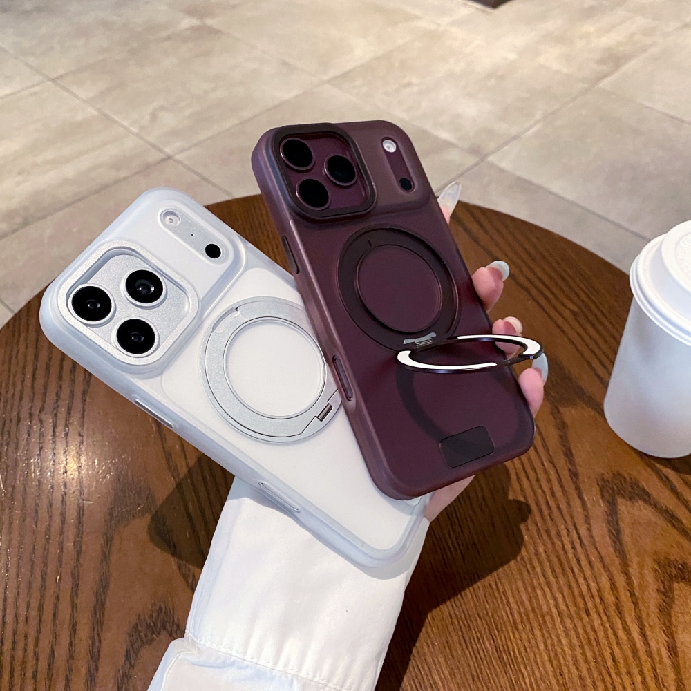 360度マグネットスタンド付きスマホケース、つや消しマット仕 - Magnetic Charging Stand のレビューと価格