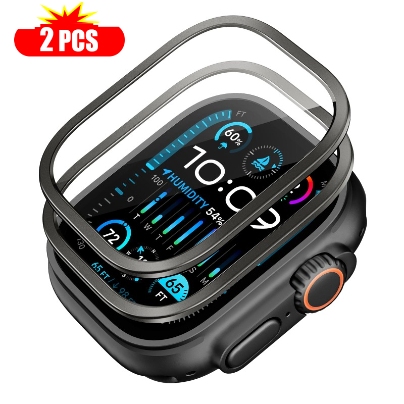 2 個強化ガラス Apple Watch ウルトラ 49 ミ - Smart Watch Accessories のレビューと価格