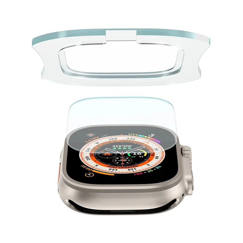 強化ガラス Apple Watch Ultra 1 2 3  - Watch Face Protector のレビューと価格